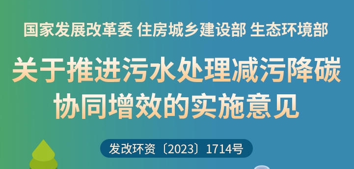 一圖讀懂 | 關(guān)于推進(jìn)污水處理減污降碳協(xié)同增效的實施意見